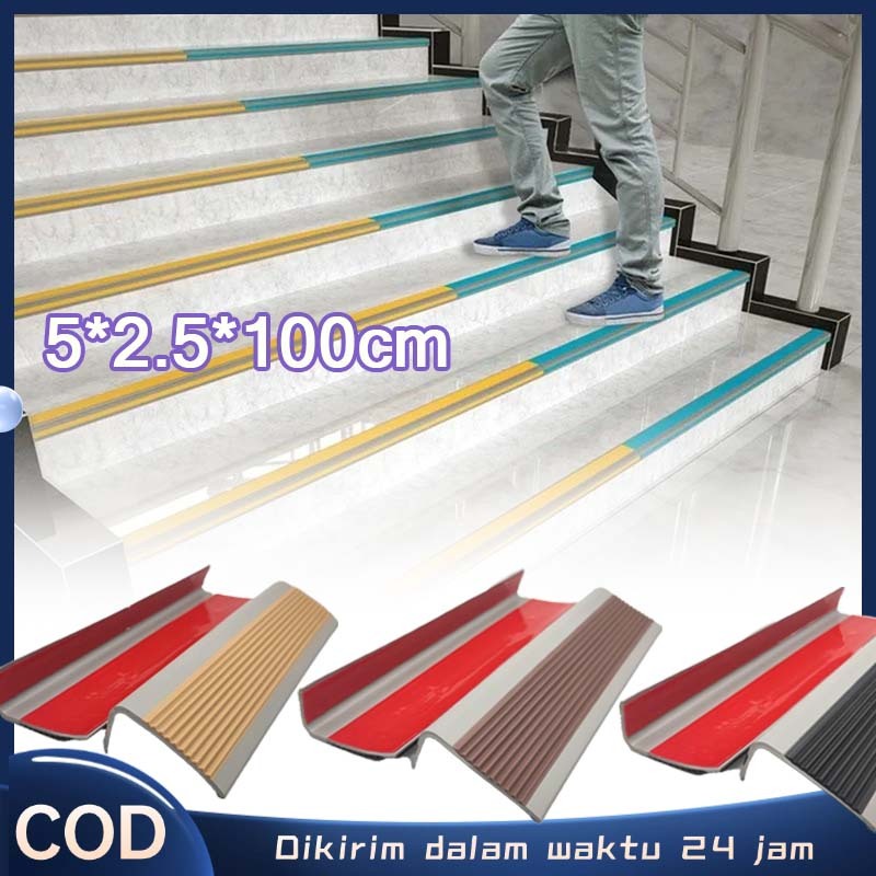 1M Anti Slip Tangga Pvc List Tangga Anti Selip Tangga Strip Anti-selip Alas Tangga Anti Slip