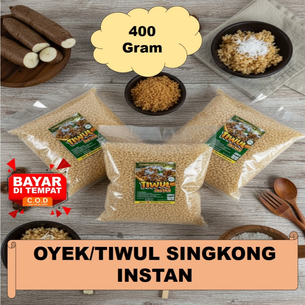 Oyek Makanan Instan Tiwul Singkong Asli Kebumen