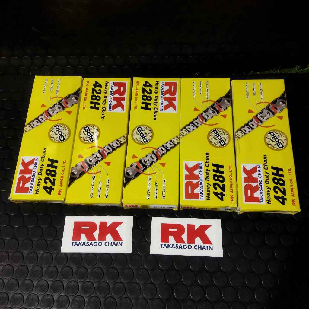 RANTAI 428H RK TAKASAGO ORIGINAL RANTAI TYPE 428H GOLD RK TAKASAGO JAPAN