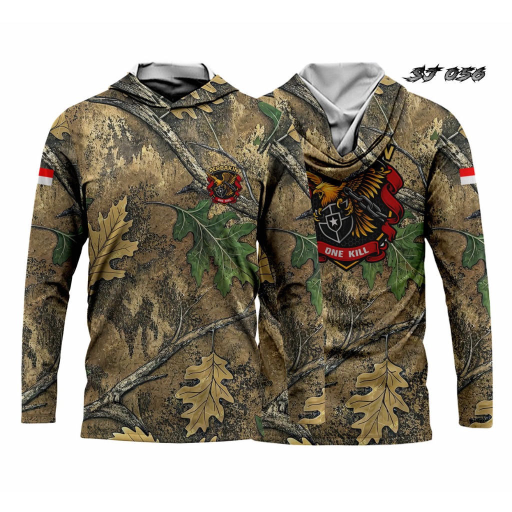 baju hoodie camo perbakin | hoodie shirt | baju camo hunting perbakin | atasan baju perbakin costum 