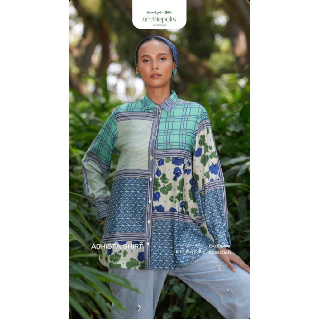 preloved 1x pakai ADHISTA shirt by HEAVEN LIGHTS HEAVENLIGHTS HEAVENLIGHT HL HEAVEN LIGHTS LIGHT pl 