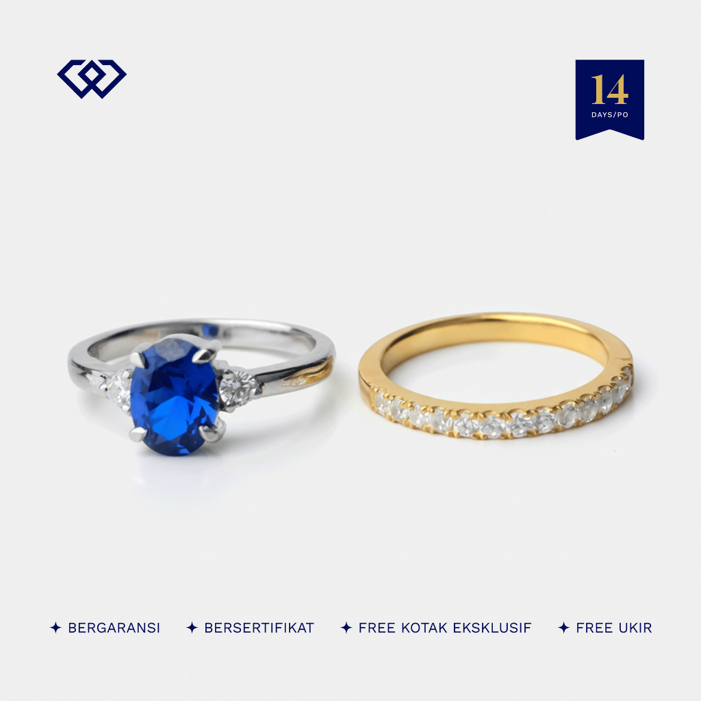 Winata Jewelry Cincin Cewek Nikah Perak Silver