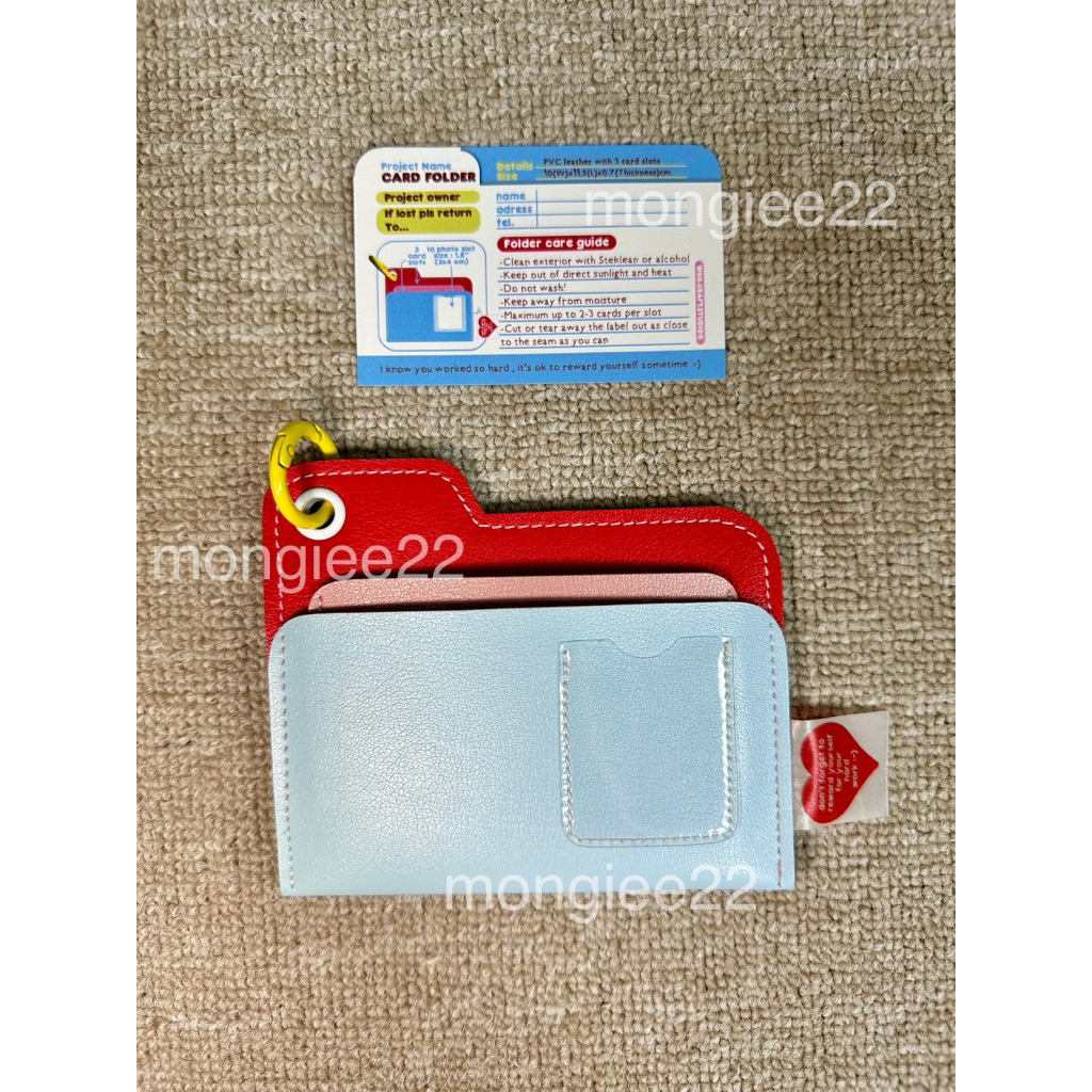 [READY] PRELOVED WGG CRAFT STUDIO CARD HOLDER CARD WALLET BLUE RED