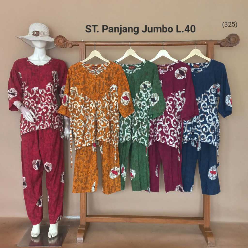 Setelan Panjang Jumbo By Putri Diana Busui Bahan Rayon Halus