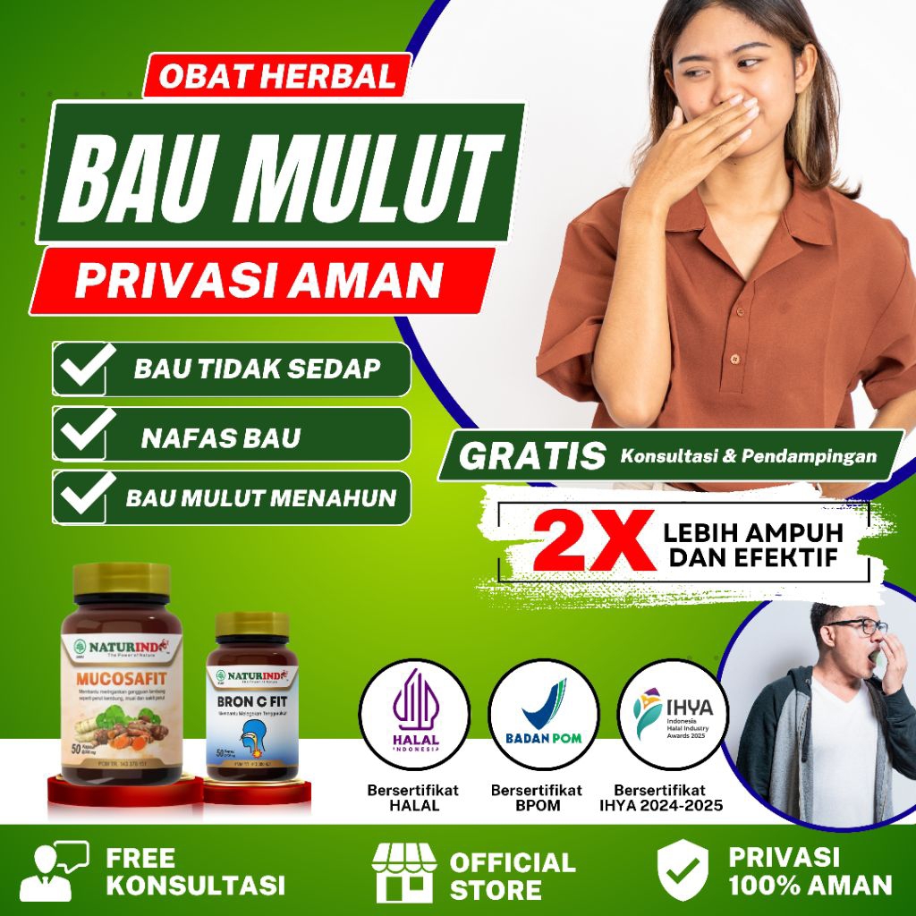 obat bau mulut herbal alami penghilang bau mulut dan nafas permanen