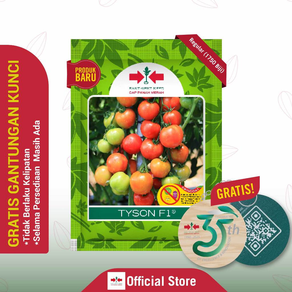 Cap Panah Merah - Benih Tomat TYSON F1 Isi 1750 Butir