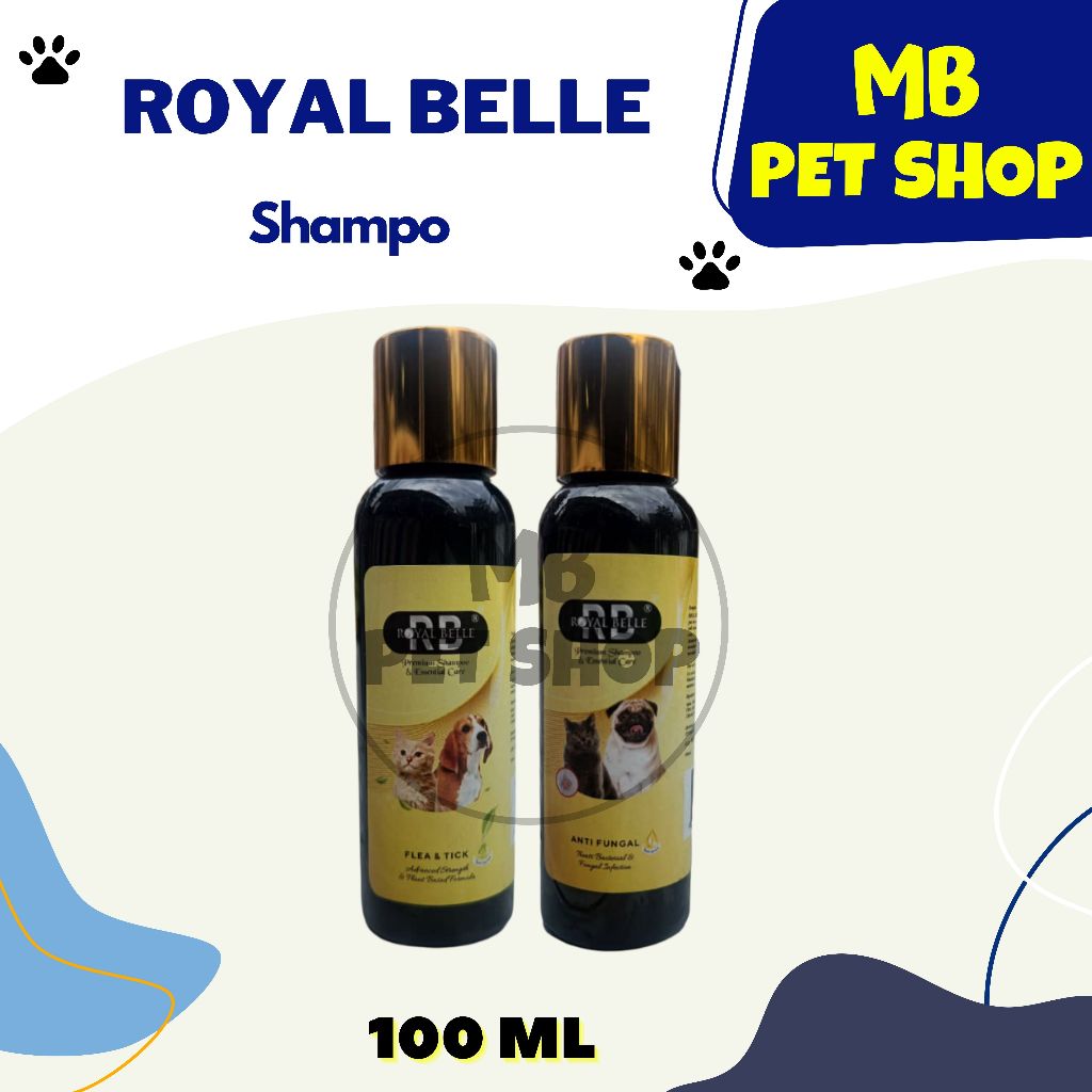 Shampoo Royal Belle 100ML - Shampo Anjing, anak kucing, & Anak Anjing Anti kutu/Jamur