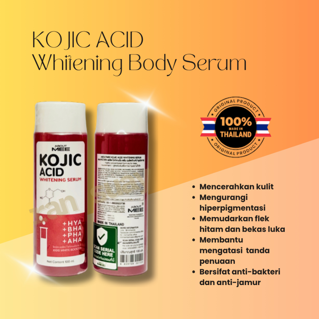 KOJIC ACID BODY SERUM ORIGINAL THAILAND / ABOUT ME KOJIC ACID BRIGHTENING BODY SERUM