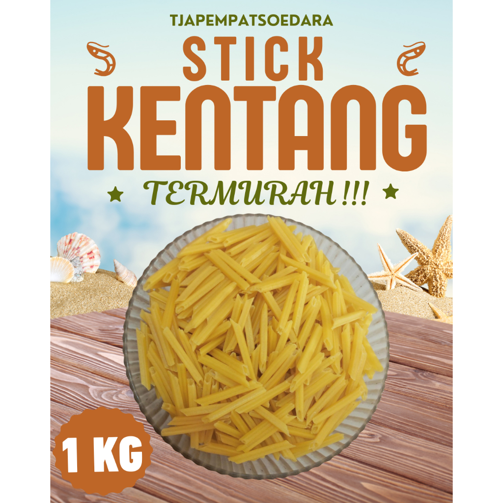 FANNI Kerupuk Kentang Stick Potato Mentah 500gram Dan 1 kg – Renyah Gurih Siap Goreng