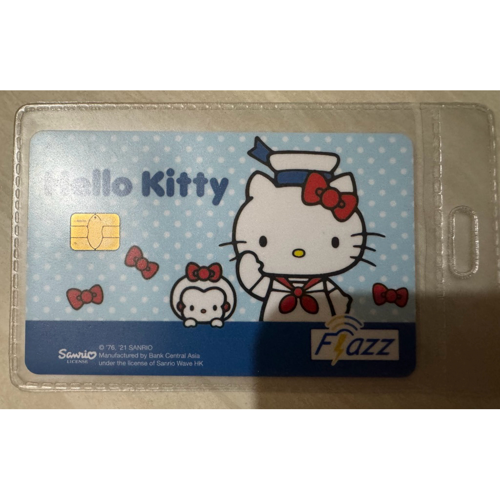 NEW Flazz BCA gen2  Hello Kitty blue biru