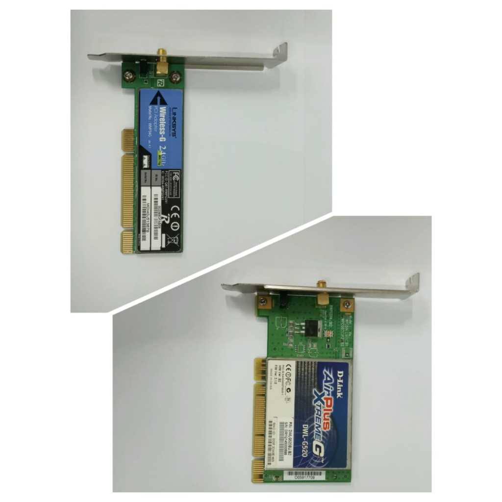 Wireless Wifi Card PCI Merk Linksys DLink dll