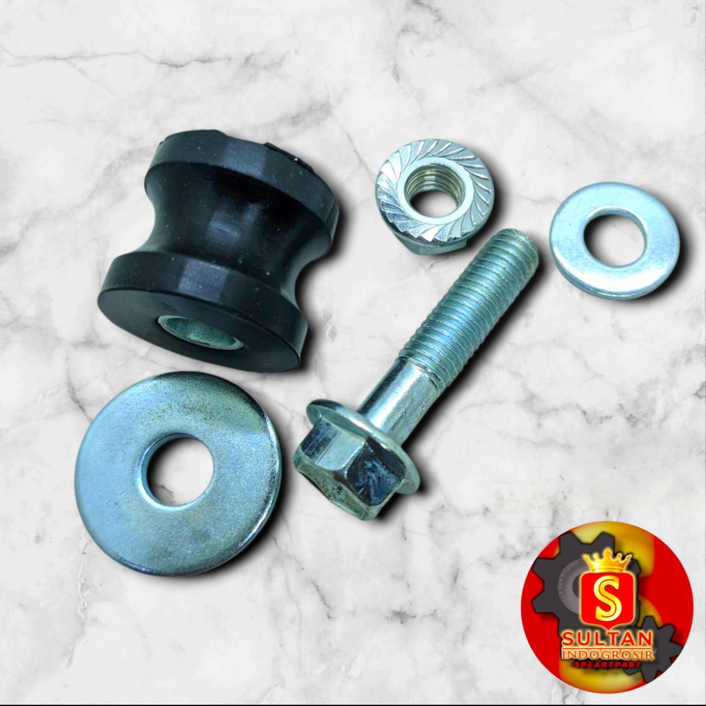 KARET GANTUNGAN KNALPOT BAUT KUNCI 12 MOTOR SUZUKI SMAS/SHOGUN/SP...
