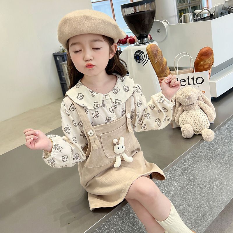 Baju Dress Setelan Anak Perempuan 2 3 4 5 Tahun Kodok Rok Overall Lucu Import Kekinian Murah Korea