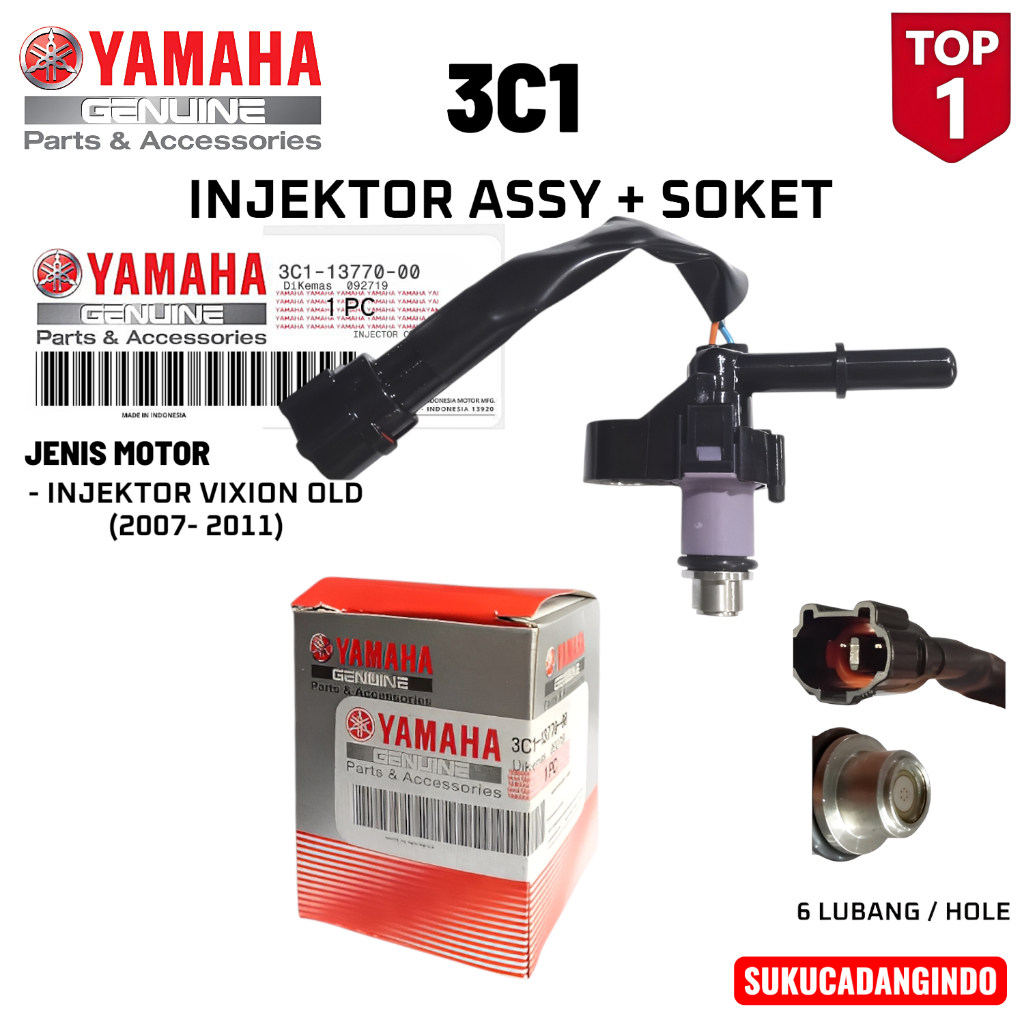 Injector Vixion Old Lama + Soket / Injector Assy 3C1