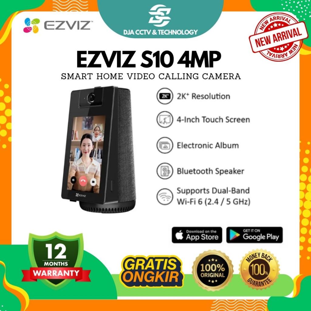 EZVIZ S10 2K+ 4MP Smart Video Calling Camera