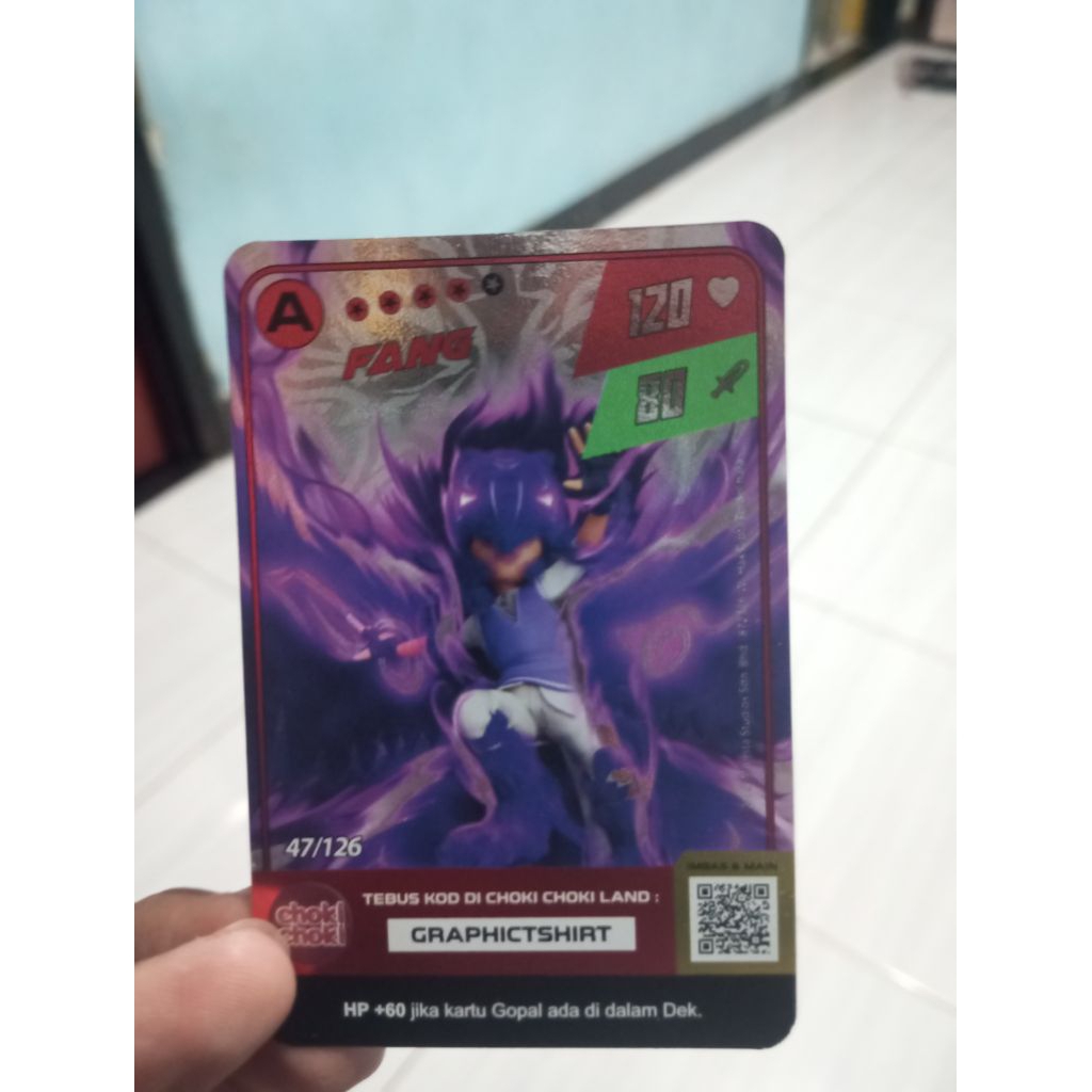 Kartu Choki-Choki Boboiboy - Fang 47/126