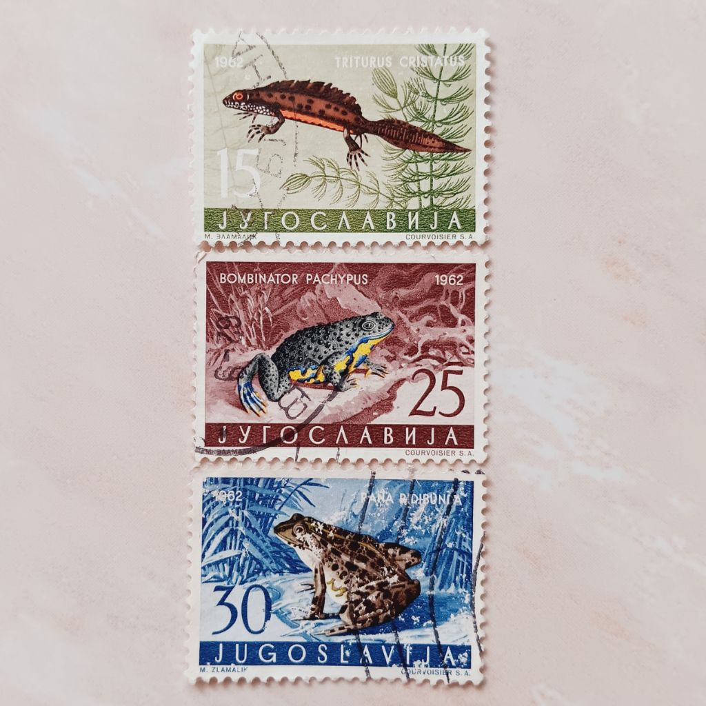 (AG) Perangko Yugoslavia 1962 Fauna (1962) Set 3 pcs Used