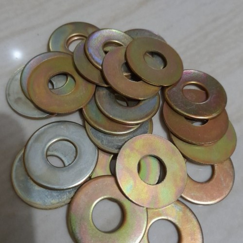 Ring Plat M6 Kuning - Kunci 10 (1 ons)