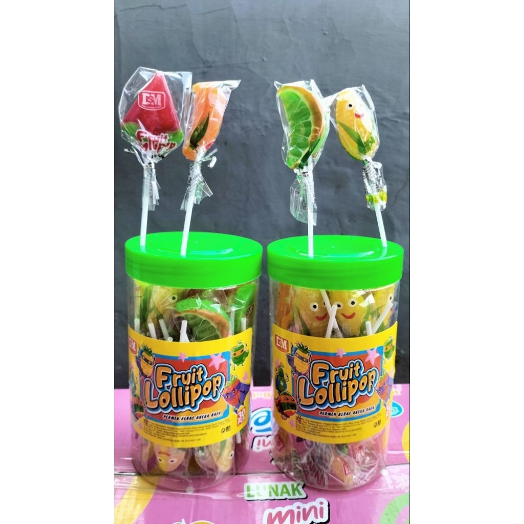 Permen Keras Fruit Lolipop Aneka Rasa