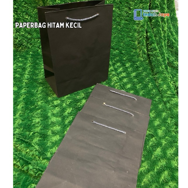 PAPER BAG HITAM POLOS KECIL