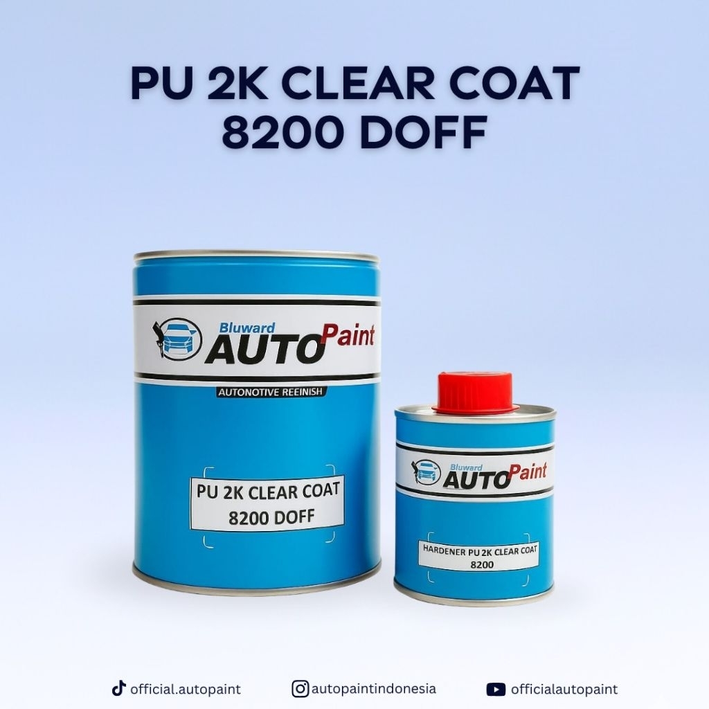 CLEAR COAT PU 2K 8200 DOFF/1 LITER SET/CLEAR DOFF PU