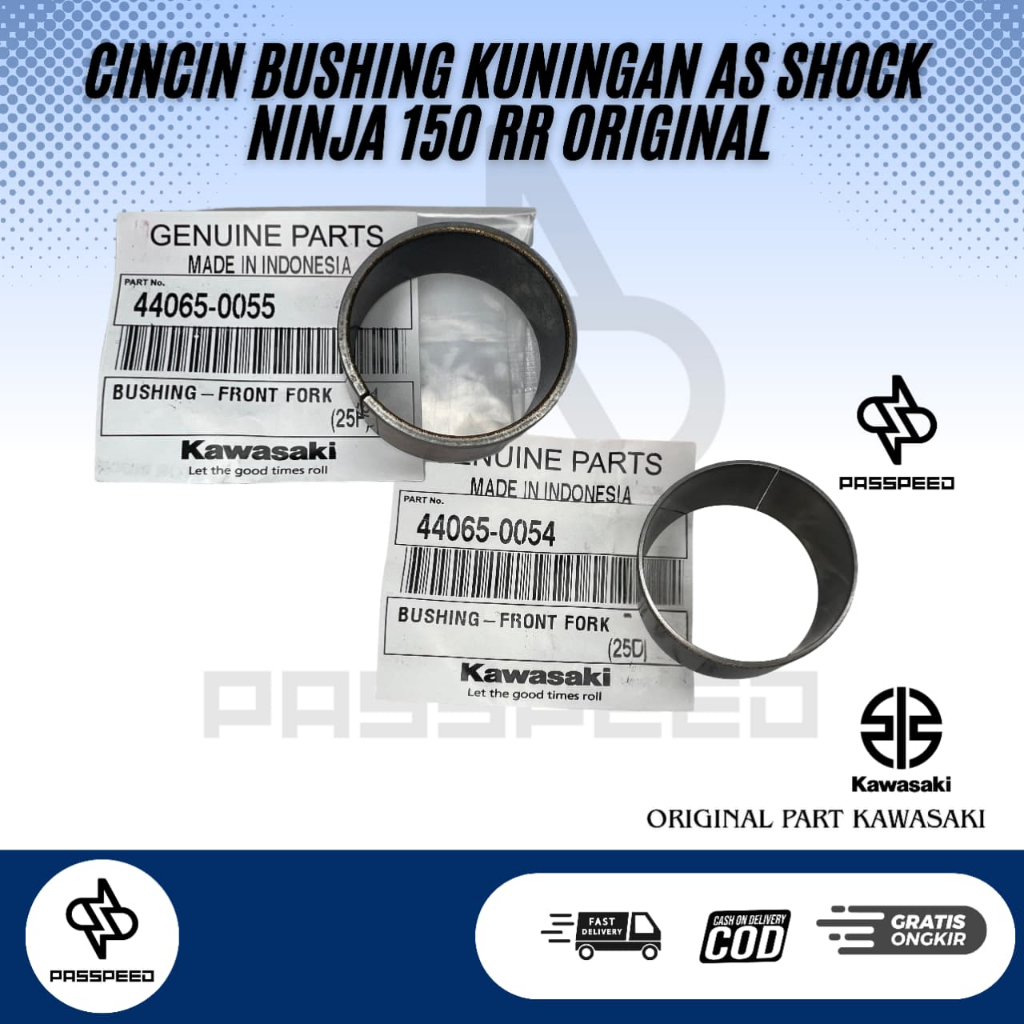 BUSHING BOSH BOSHING RING KUNINGAN TABUNG SHOCK DEPAN NINJA RR ORIGINAL KAWASAKI PART 44065-0054/440