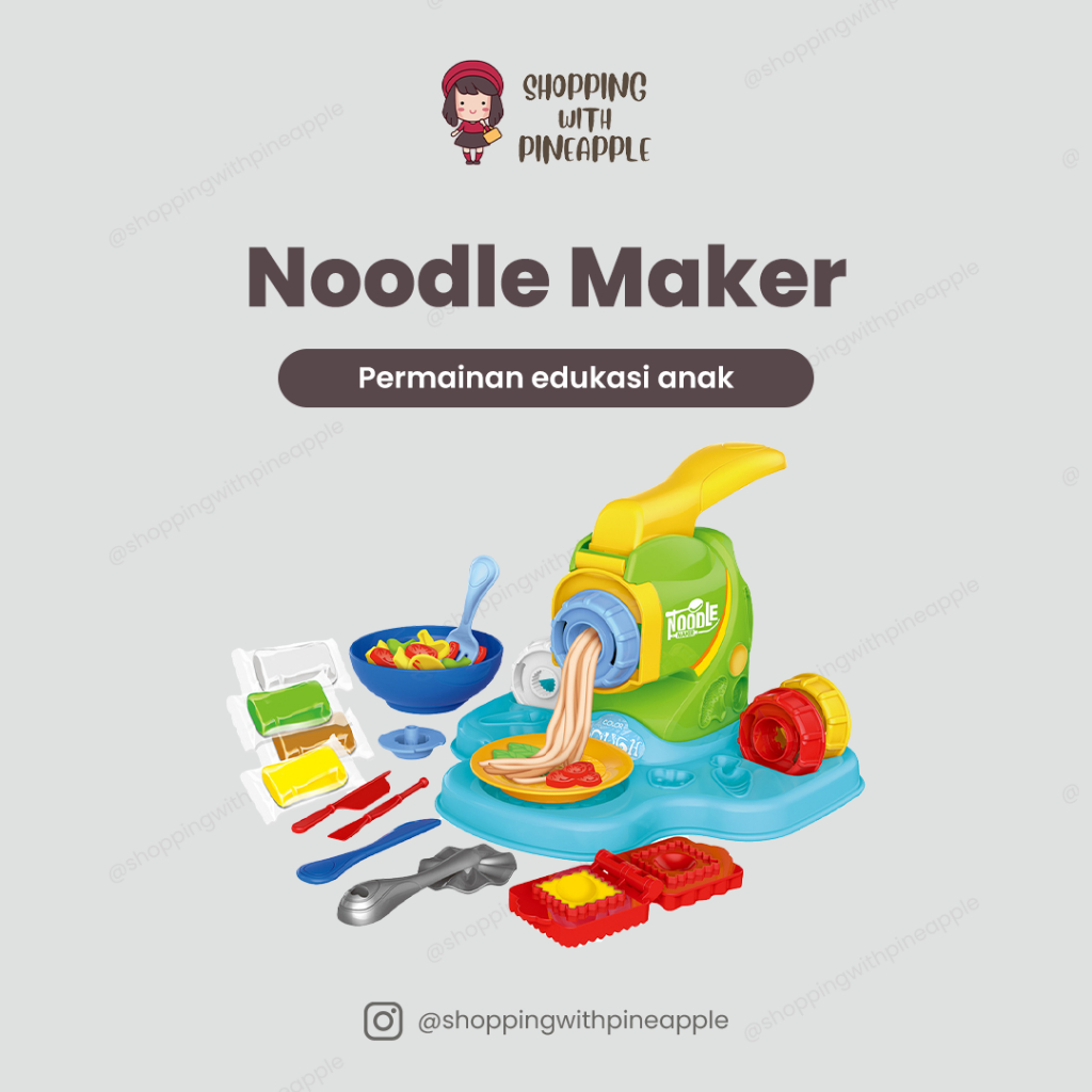 SWP - Play Dough Noodle Maker 8758 / Mainan Lilin Play Dough / Mainan Lilin Noodle Maker / Mainan Li