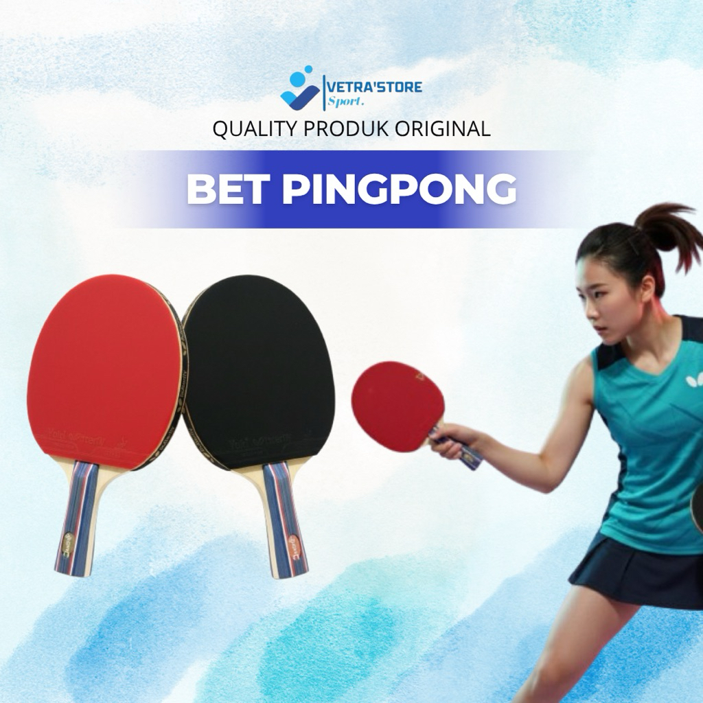 Bet Tenis Meja Butterfly Pingpong Bonus Tas dan Bola | Original Butterfly PingPong Bat-Bet Tenis Mej