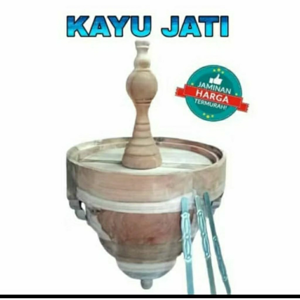 TEBOK PLECI HOLOPET KAYU JATI UK. 23CM