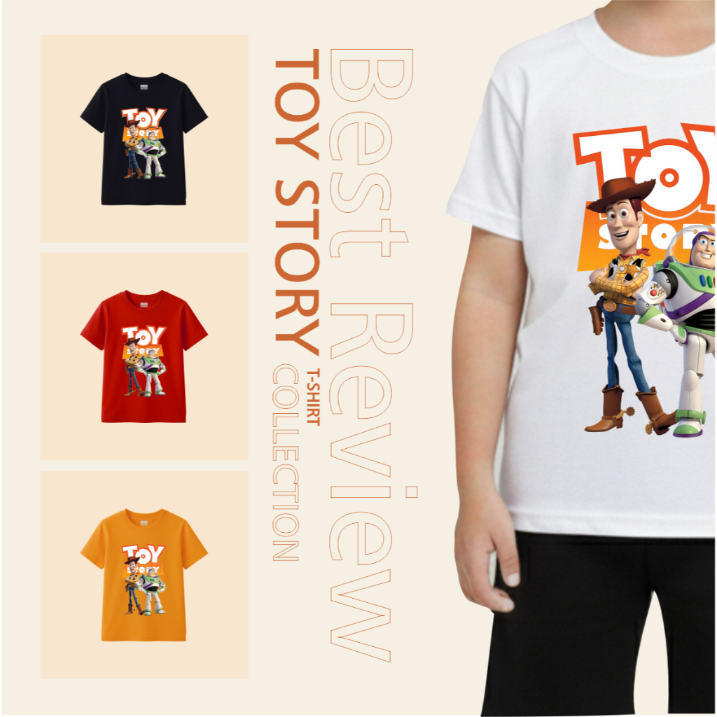 Kaos anak Premium Karakter Toy Story Baju Anak Laki Laki Atasan Anak Laki Laki Toy Story Size S-XXL