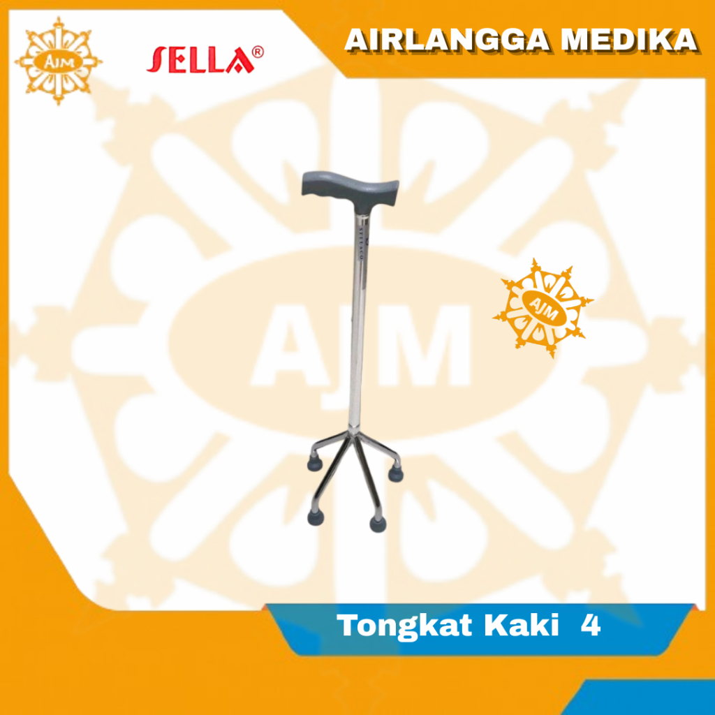 Tongkat Kaki 4 Sellaco – Bahan Aluminium Ringan dan Kokoh