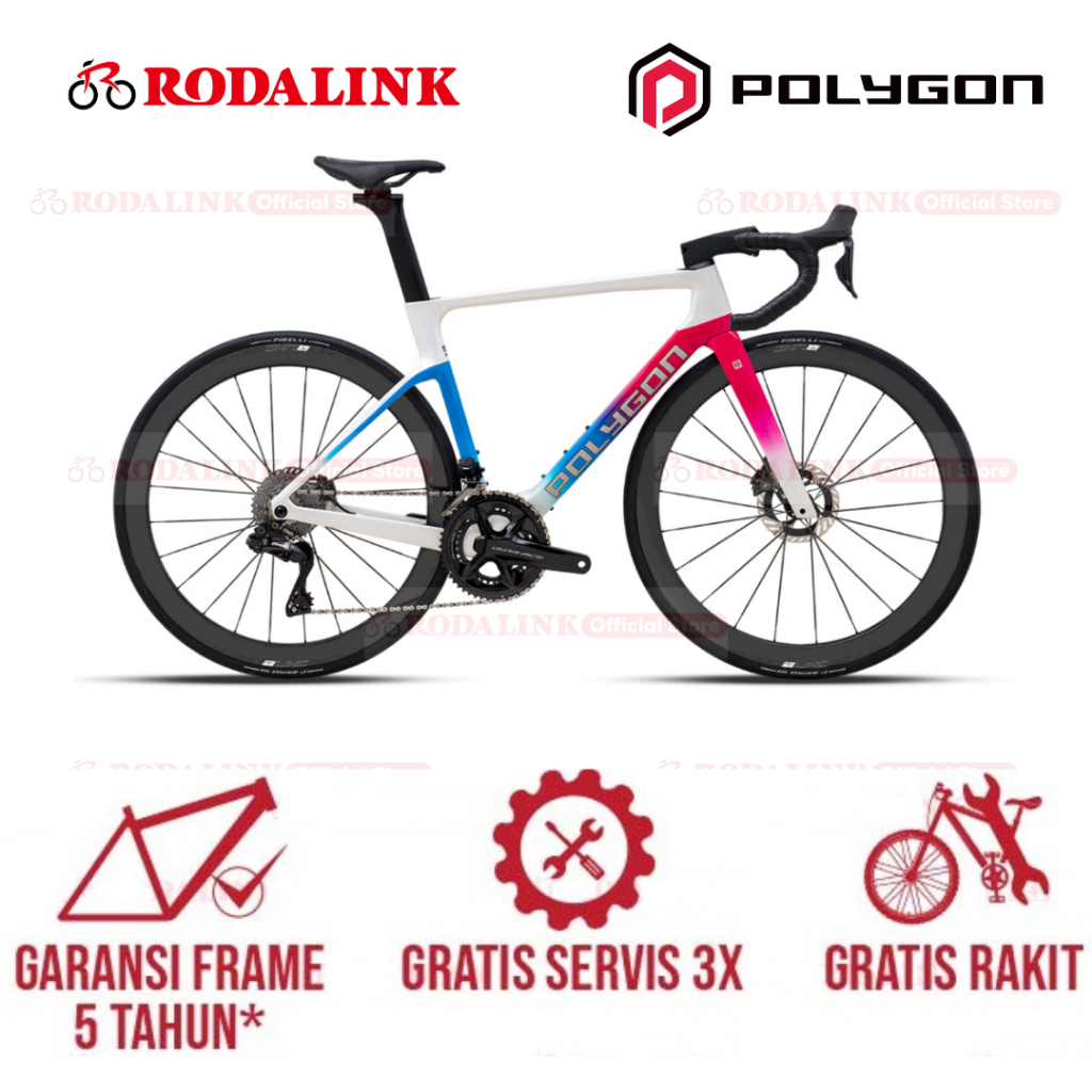 Polygon Sepeda Balap Carbon Helios A9 DuraAce Di2 With Power Meter - Carbon Roadbike UCI Approved