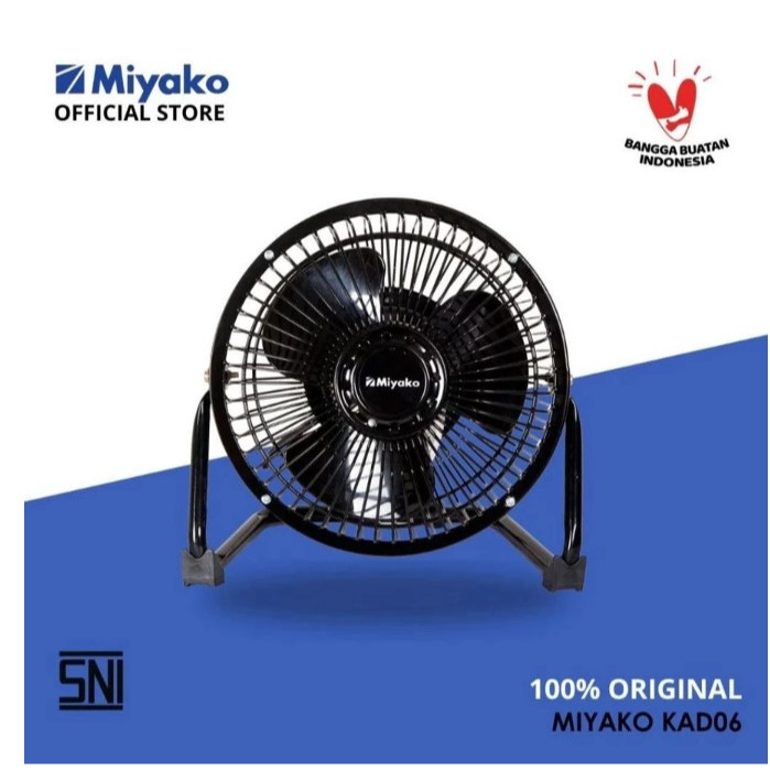 INSTANT  MIYAKO KAD-06 DESK FAN 6 inch / KIPAS ANGIN MEJA MIYAKO KAD 06 / MIYAKO KAD06