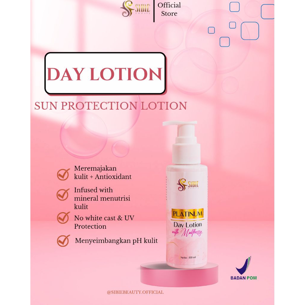 [DAY] HB Platinum Whitening Body Lotion[SIBIE Beauty]Body Lotion|hb dosting whitening|serum pemutih 
