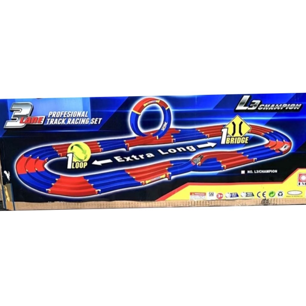 TRACK TAMIYA 3 JALUR IMAGE / TREK IMAGE 3 JALUR IC DAN HALILINTAR [ EXTRA LONG L3 ]