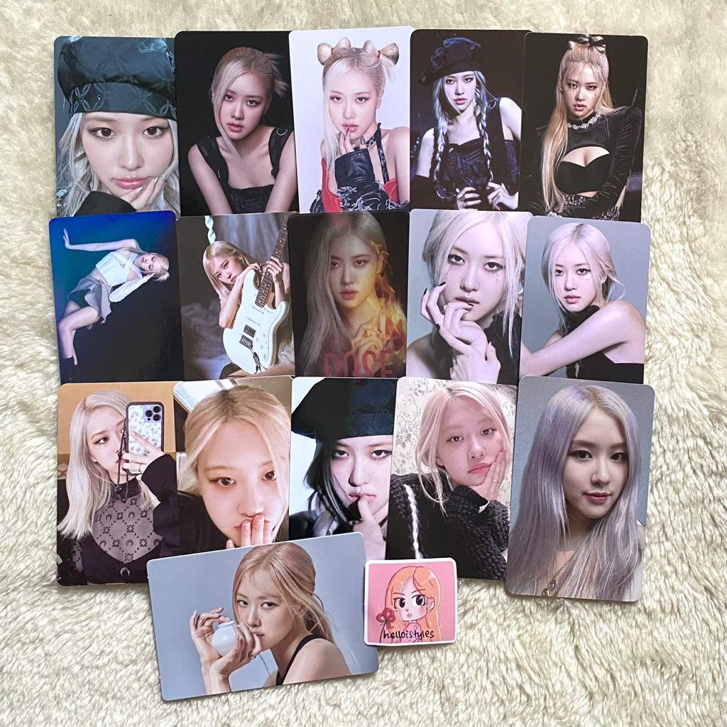 (6/8) Photocard Blackpink Rosé Rosie Official Bornpink YGS -R- Withdrama Cardholder The Show Gitar S