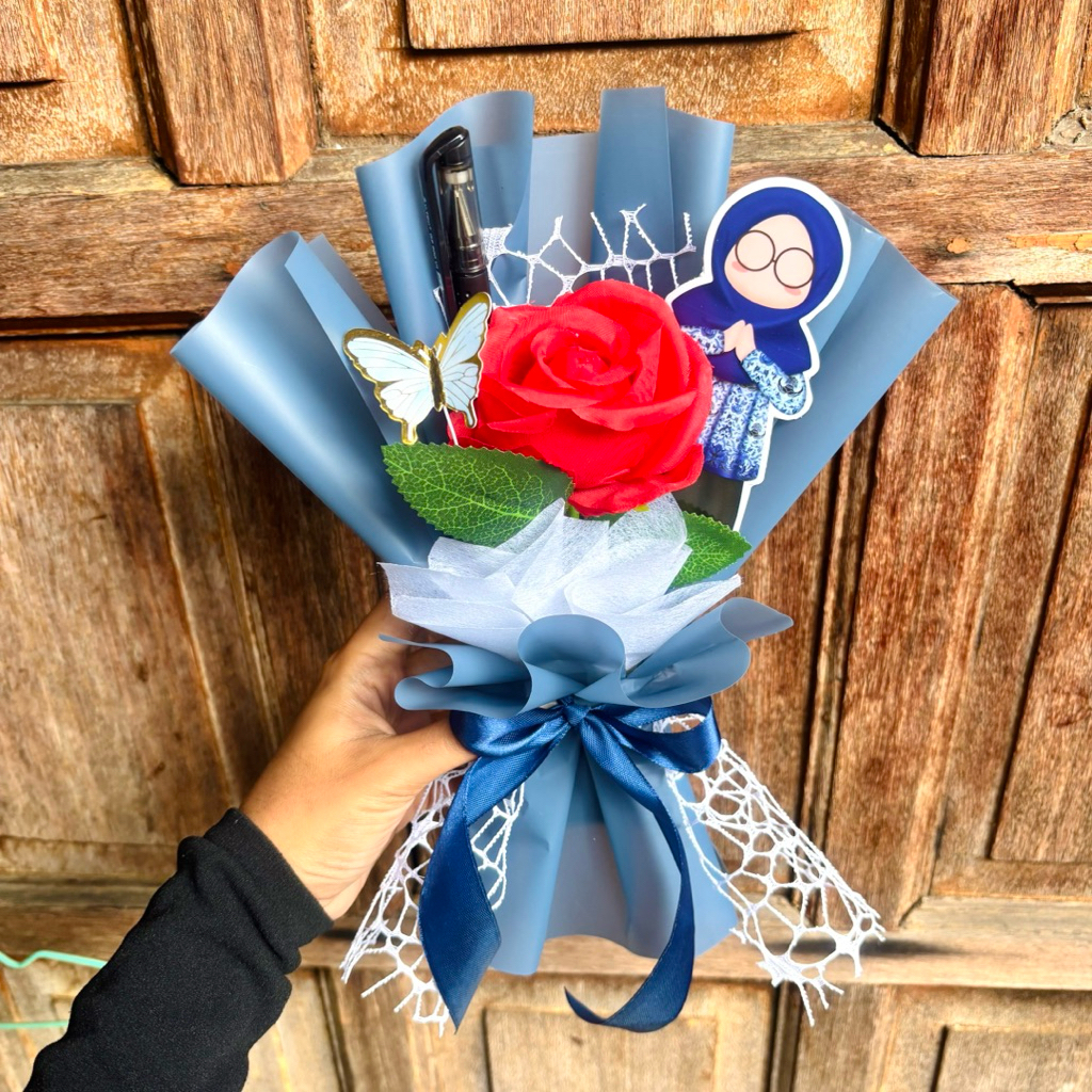 TERMURAH  Bucket Hari Guru / Hadiah Hari Guru / Gift Hari Guru / Bucket Bunga / Bucket Hadiah