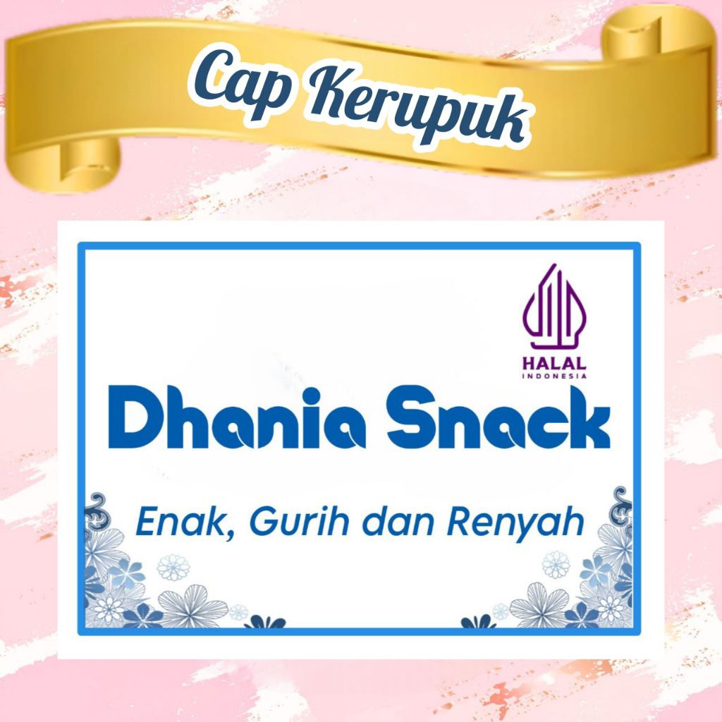 LABEL / CAP SNACK / CEMILAN BISA CUSTOM TULISAN