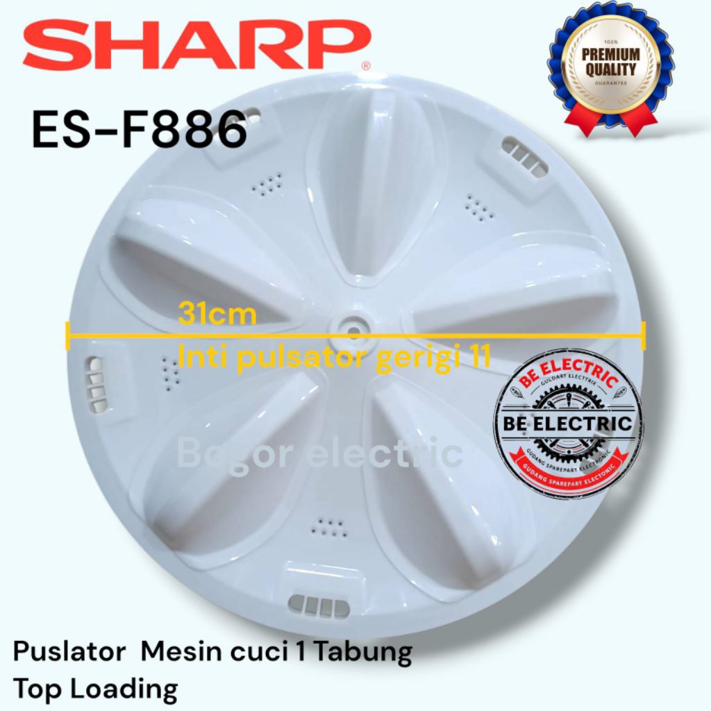 PULSATOR MESIN CUCI SHARP 1 TABUNG 11GIGI 31CM ESF886