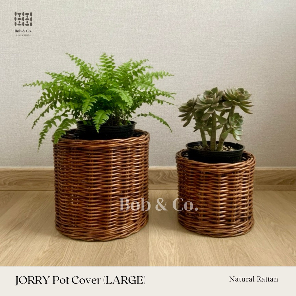 Keranjang Rotan / Basket Besar Pot Cover Large - JORRY
