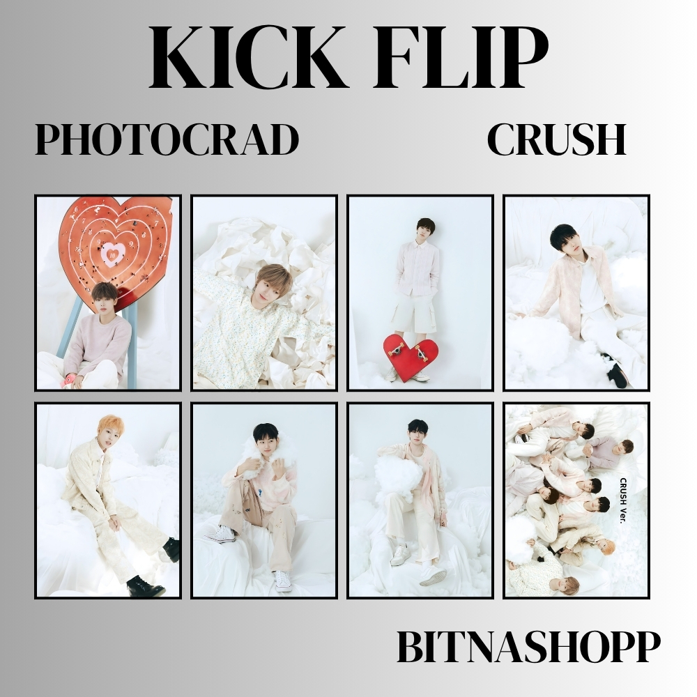 PHOTOCARD KICK FLIP CRUSH 8 PCS KPOP CARDS UNOFFICIAL AMARU DONGHWA JUWANG MINJE KYEHOON KEIJU
