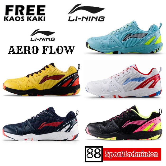 Sepatu Badminton Lining Halberd Strike Terbaru Lining Halberd Strike Original Free Kaos Kaki - Li-Ni