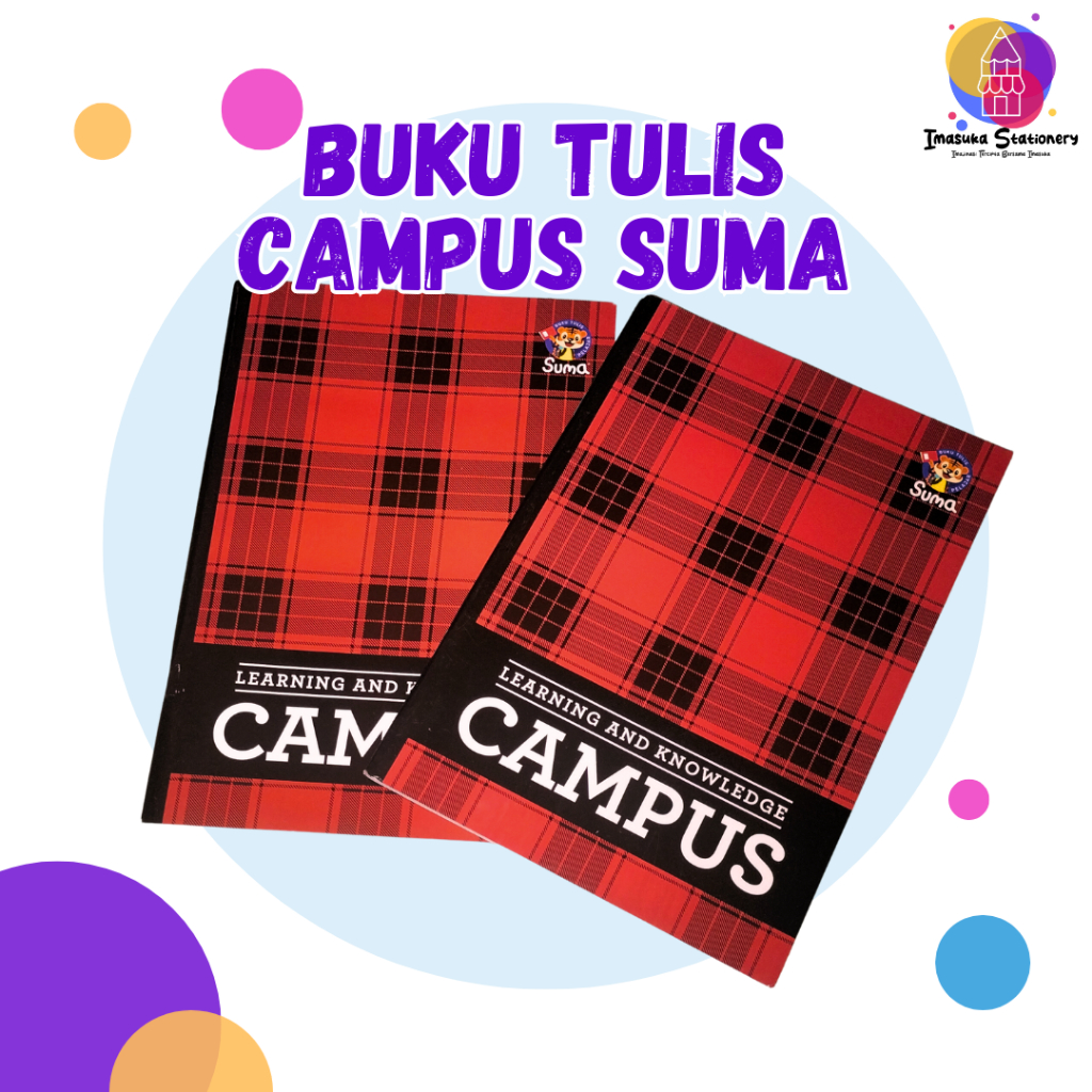 Buku Tulis Campus Suma Isi 38 dan 50 Satuan / Buku Tulis Campus / Buku Tulis Sekolah
