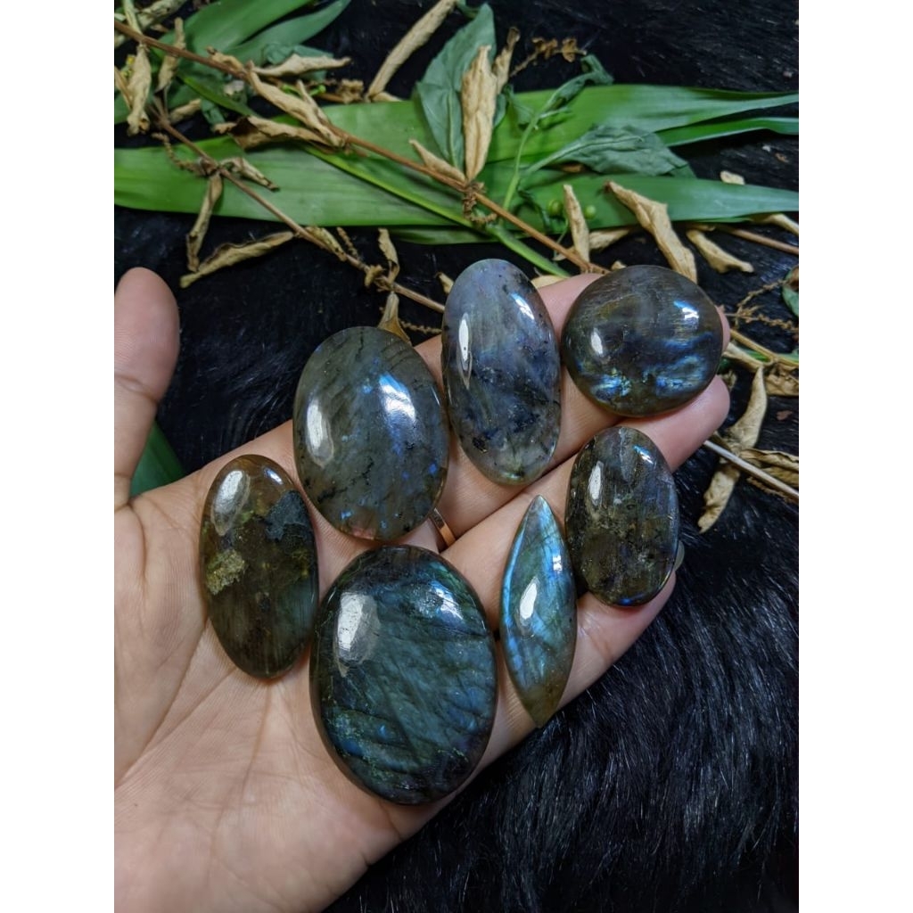 Natural Labradorite cabochon,labrador,batu akik labrador,lintin labrador