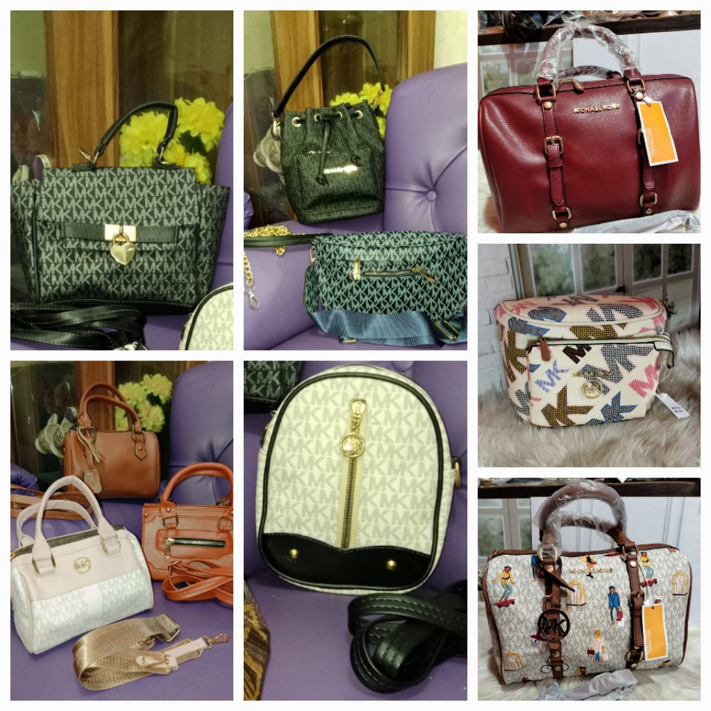 Handle Bag Kasual Lucu Mirror MK New Premium Super + tali Selempang | Tas Bahu & Waistbag Wanita