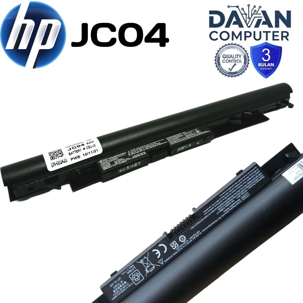 Baterai Batre Laptop HP JC04 / JC03