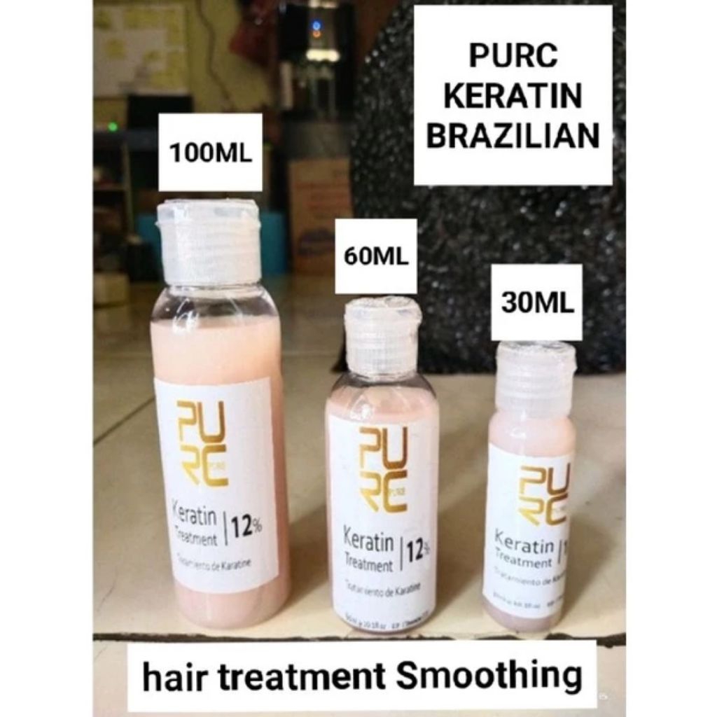 Pure Keratin Hair Treatment 12% 8% 5% pelurus rambut smoothing rebonding share in jar