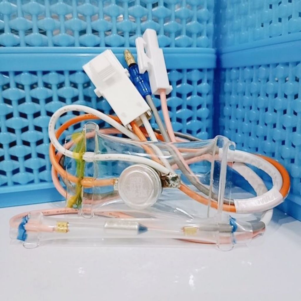 Defros bimetal sensor suhu defros + fuse kulkas sanken original
