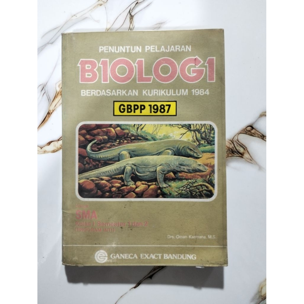 JUAL BUKU BIOLOGI
BERDASARKAN KURIKULUM 1984

GBPP 1987