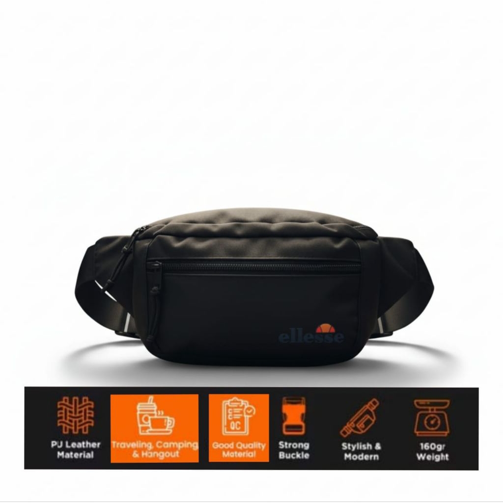 Tas slempang waistbag pria wanita R2